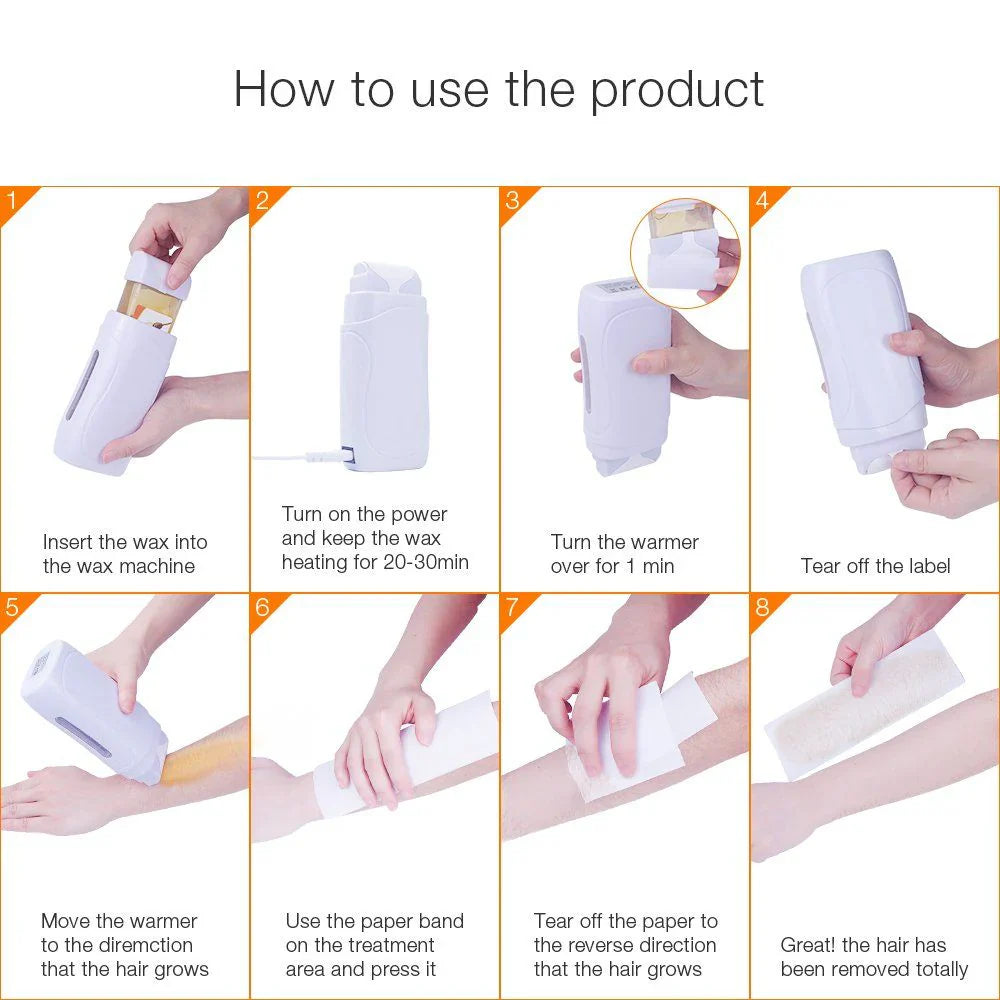 Depilatory Wax Roller
