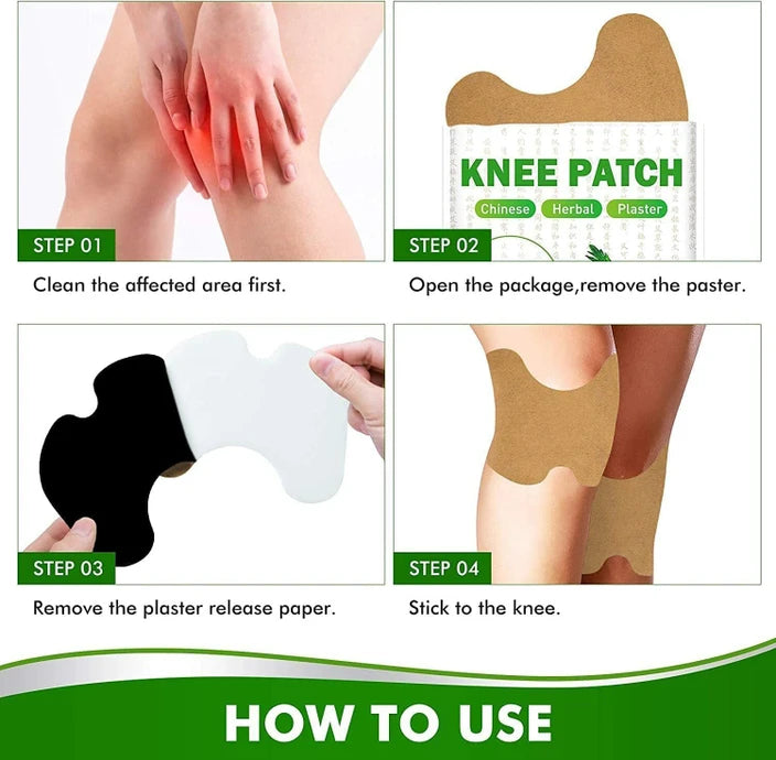 Natural Knee Pain Relief Patches (Pack Of 12)